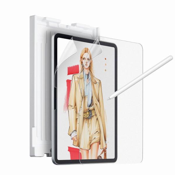 ESR iPad Pro 13インチ(M4/ 2024)用 ペーパーテクスチャー液晶保護フィルム(2...