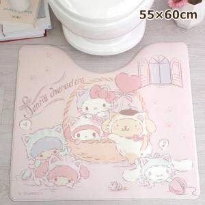 バード サンリオキャラクターMIX撥水トイレマット(幅55×丈60cm) サンリオ(SANRIO) SB-628-S-PC-1-5560 返品種別A｜joshin