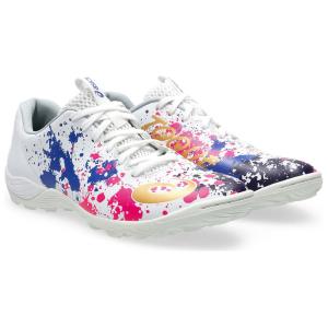 アシックス ユニセックス フットサル シューズ TOQUE 8 TF(WHITE/ PURE GOL...