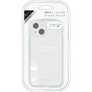 NATURALdesign iPhone15(6.1inch/ 2眼)用 背面型ハイブリッドケース CHROME-CLEAR(ミント) IP23-61-CHC03 返品種別A｜joshin