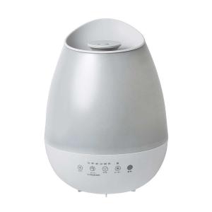 シィーネット 超音波ハイブリッド加湿器カートリッジ2個付き グレー  CDKH404GY