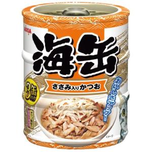 アイシア（AIXIA） 海缶ミニ3P 削り節入りかつお 180g (60g×3缶) 返品