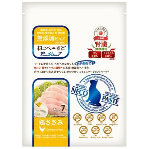 ねこペ〜すと 無添加ピュアseries PureValue7 腎臓健康維持 鶏ささみ 30g×7本 ...