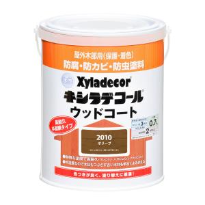 キシラデコール 水性キシラデコール ウッドコート 0.7L(オリーブ) Xyladecor屋外木部用 防腐・防カビ・防虫塗料 00097670290000 返品種別B｜joshin