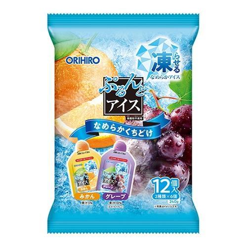 ぷるんとアイス みかん＋グレープ (20g×12個) オリヒロ 返品種別B