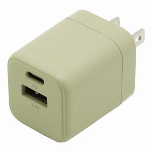 インプリンク AC充電器 PD20W対応 Type-C×1ポート/ USB-A×1ポート MELIA IMAC1CUPD20BE