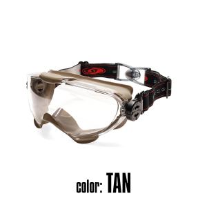 LayLax タクティカルグラス バックルタイプ ゴーグル TANエアガン 