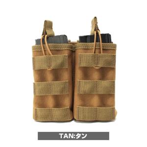 LayLax ゴーストギア M4/ M16オープントップマガジンポーチ ダブルエアガン 返品種別B