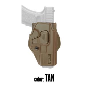LayLax GLOCK グロック対応 CQCホルスター(TAN/ 右用)エアガン 