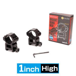 LayLax マウントリング NEO 2個セット マウントリング規格：1inch:HIGHエアガン 