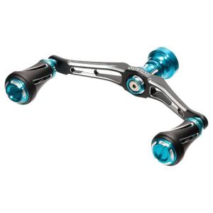 DRESS カスタムハンドル W ヴァーテックス 100mm 左右共用 ダイワ スピニングリール専用(ターコイズ) ドレス リールハンドル DRESS4249428 