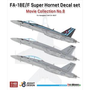 デフモデル 1/ 48 現用 アメリカ海軍艦上戦闘機F/ A-18デカールセット ムービーコレクションNo.82022デカール 返品種別B