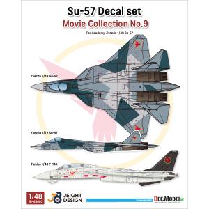 デフモデル 1/ 48 現用 ロシアSu-57＆F-14デカールセット ムービーコレクションNo.92022デカール 返品種別B