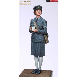 ライフミニチュア 1/ 12 WWII イギリス空軍WAAF(婦人補助空軍) 副班長 1940-1941年(LM-12003)レジンフィギュア 返品種別B｜joshin