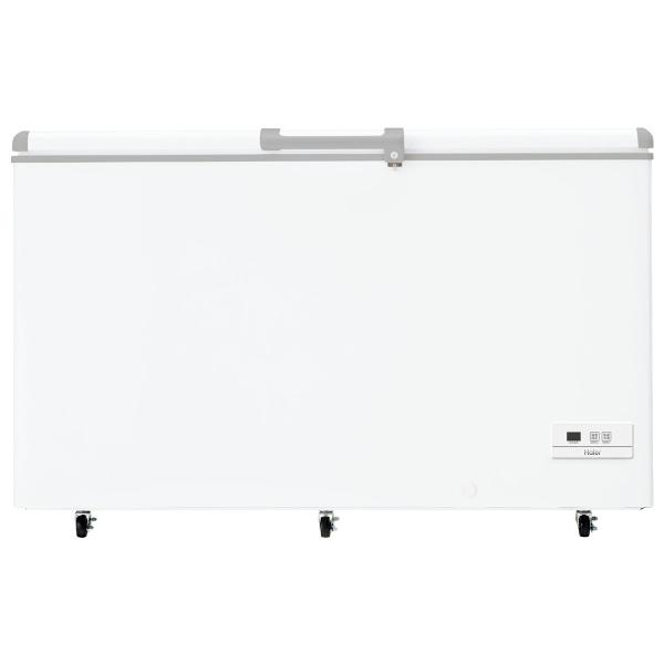 (標準設置無料 設置Aエリアのみ) ハイアール 429L 冷凍庫(上開き)直冷式 ホワイト (フリー...