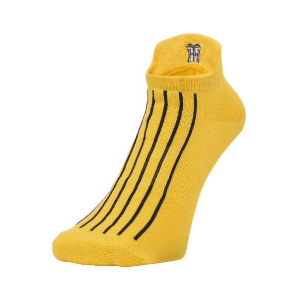ミズノ (阪神タイガース公認)アンクルソックス(イエロー×ブラック・サイズ：25-27cm)  返品...