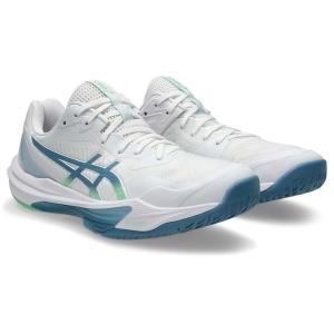 アシックス メンズ バレーボールシューズ SKY ELITE FF 3(White/ Saba Blue・サイズ：25.0cm) 返品種別A