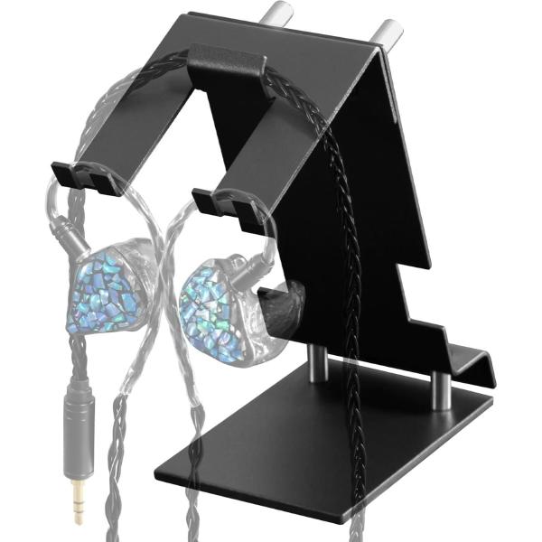 バウヒュッテ イヤホンスタンド(ブラック) Bauhutte DESKTOP IEM STAND 有...