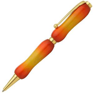 F-STYLE 手作りボールペン 天然木 Air Brush Wood Pen San Burst 楓/ メープルウッド インク黒 TGT1620 メ-プルウッド