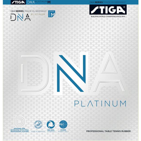 STIGA(スティガ) 卓球裏ソフトラバー DNA プラチナ M(レッド・特厚) 返品種別A