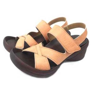 Re:getA クロスベルトウェッジサンダル レディースサンダル R2682-PCH-M