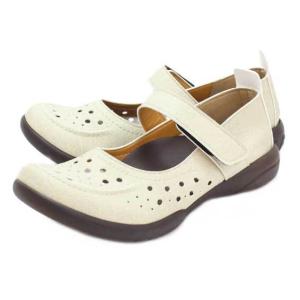 Re:getA パンチング ワンベルトシューズ リゲッタ レディース モカシン ローヒール R326-IVO-S