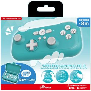 アンサー Switch/ Switch Lite用 ワイヤレスコントローラ Jr. (ターコイズ) 返品種別B