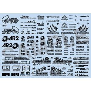 ハイキューパーツ スポンサーロゴデカール02S ブラックデカール 