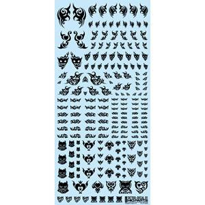 ハイキューパーツ タトゥーデカール01ブラックデカール 