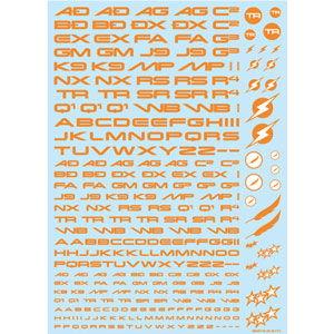 ハイキューパーツ TRデカール3 アルファベット オレンジ(1枚入)(TR3-A-ORE)デカール ...