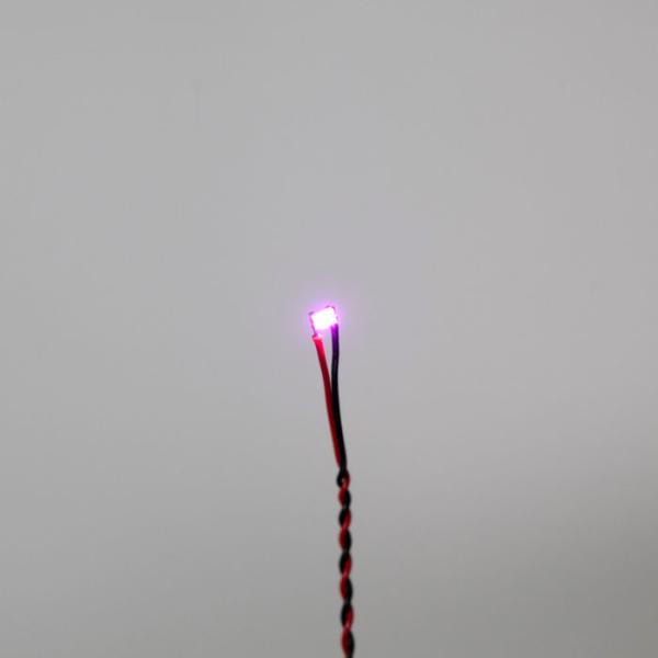 ハイキューパーツ ワンタッチLEDシリーズ2 配線済超小型LEDランプ ピンク(2個入)(LEDS-...