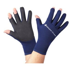 メジャークラフト チタンコートグローブ Lサイズ 3カット (ネイビー)  返品種別A