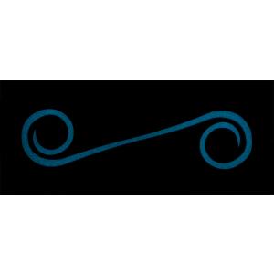 フィッシュアロー ルミノーバネクタイ カーリー(細)ブルールミノーバ(3本)  返品種別A