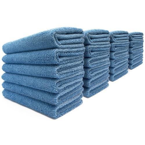 マイクロファイバークロス ブルー 24枚入(40×40cm) エコシャイン 返品種別A