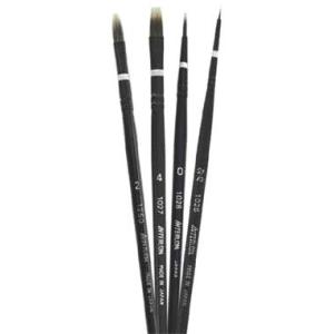 モデルアート 模型用インターロン筆 短軸フィルバート + 基本筆3本付(モデルアート)塗装用具 返品...