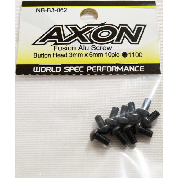 AXON Fusion Alu Screw (Button Head 3mm x 6mm 10pic...