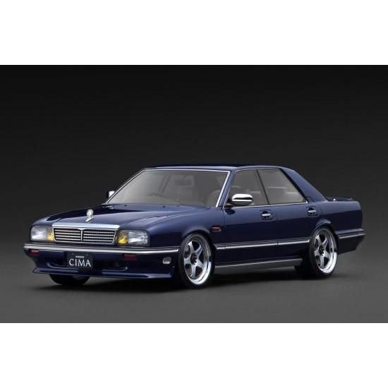 ignitionモデル 1/ 18 NISSAN GLORIA CIMA (Y31) Dark Bl...