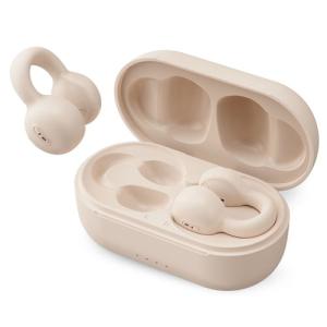 KINGLUCKY 空気伝導式 完全ワイヤレスBluetoothオープンイヤー型イヤホン(ベージュ) i20 I20-BEIGE 返品種別A｜joshin