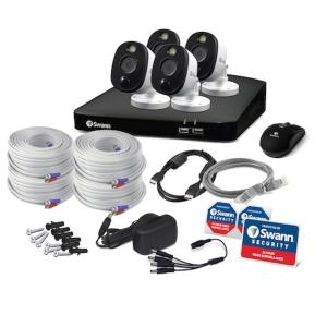 Swann 防犯カメラ (SWDVK-44680×1台+SOPRO-1080MSFB-JP×4台) スワン DVRシステム SWDVK-446804-DSの商品画像