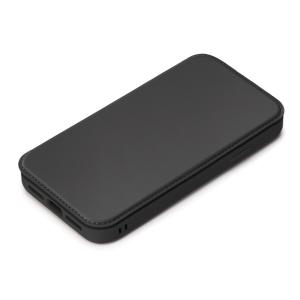 PGA iPhone 13 mini用 ガラスフリップケース PG-21JGF01BK