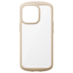 PGA iPhone 13 Pro Max用 ガラスタフケース(ラウンド)(ベージュ) PG-21PGT02BE 返品種別A｜joshin
