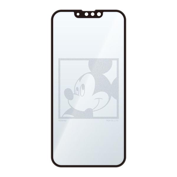 PGA iPhone 13/ 13 Pro用 抗菌 液晶全面保護ガラスフィルム(ミッキーマウス) P...