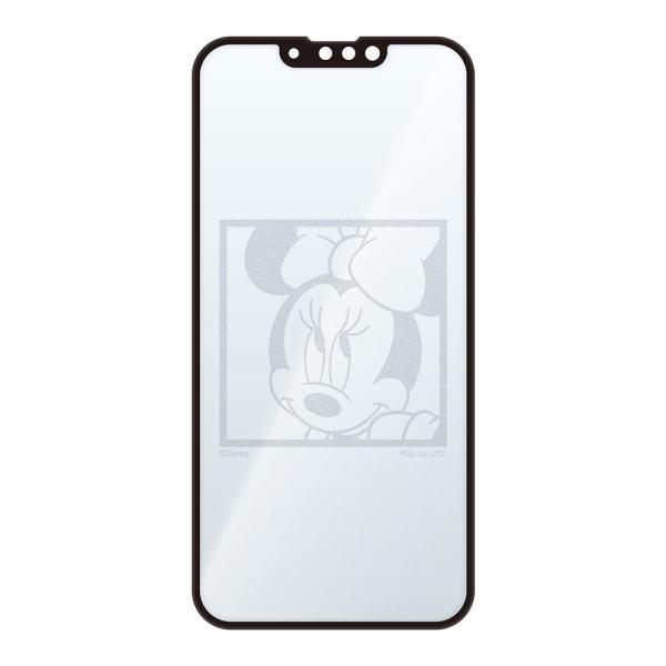 PGA iPhone 13/ 13 Pro用 抗菌 液晶全面保護ガラスフィルム(ミニーマウス) PG...