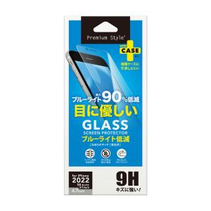 PGA iPhone SE(第3世代/ 第2世代)/ 8/ 7/ 6s/ 6用 液晶保護ガラスフィルム 平面保護 ブルーライト低減 光沢 PG-22MGL08BL 返品種別A｜joshin