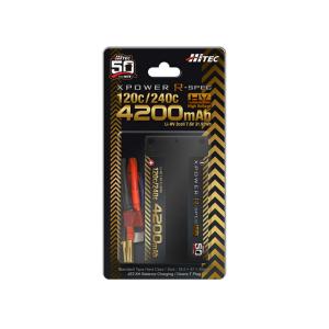 ハイテックマルチプレックスジャパン XPOWER R-SPEC HV Li-HV 7.6V 4200mAh 120C/ 240C 50周年モデル(XPRHV4200S-50)ラジコン用 返品種別B