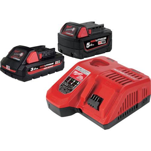 ミルウォーキー M18 HO3.0Ah＆5.0Ah スタートキット Milwaukee M18 HN...
