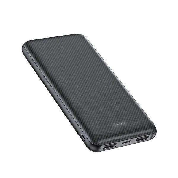 SeeSea 3ポート出力可能 薄型 10000mAh モバイルバッテリー(ブラック) ABSAS1...