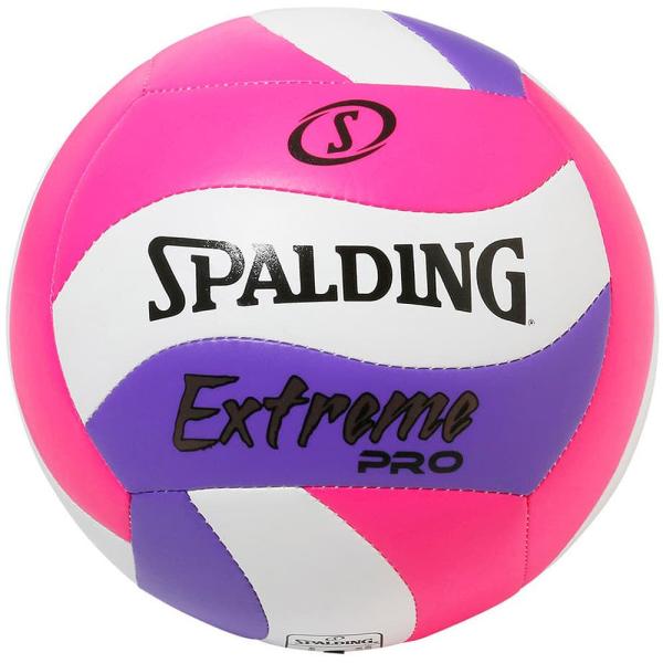 スポルディング バレーボール エクストリームプロ ウェーブ 5号球(ピンク×パープル) 返品種別A