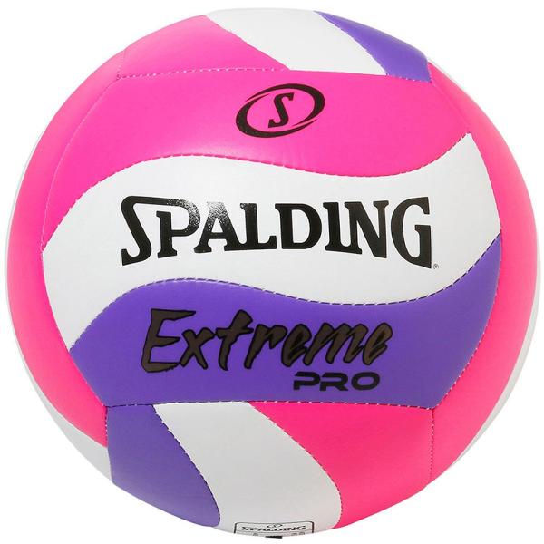スポルディング バレーボール エクストリームプロ ウェーブ 4号球(ピンク×パープル) 返品種別A