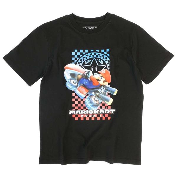 ファインプラス マリオカート マリオ Tシャツ(ブラック・サイズ：S) 返品種別A